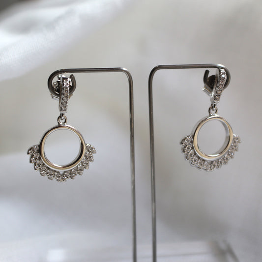 Round Drop Earrings