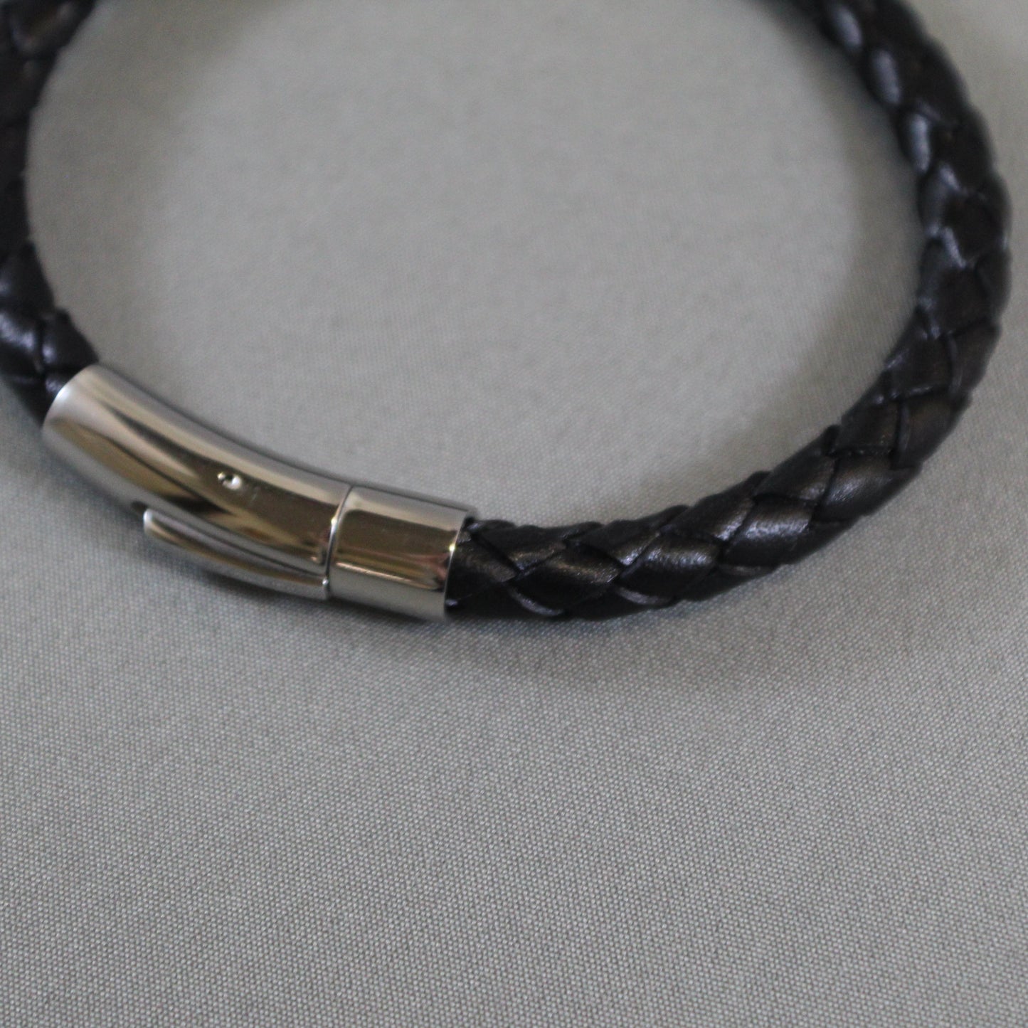 Black Leather Bracelet