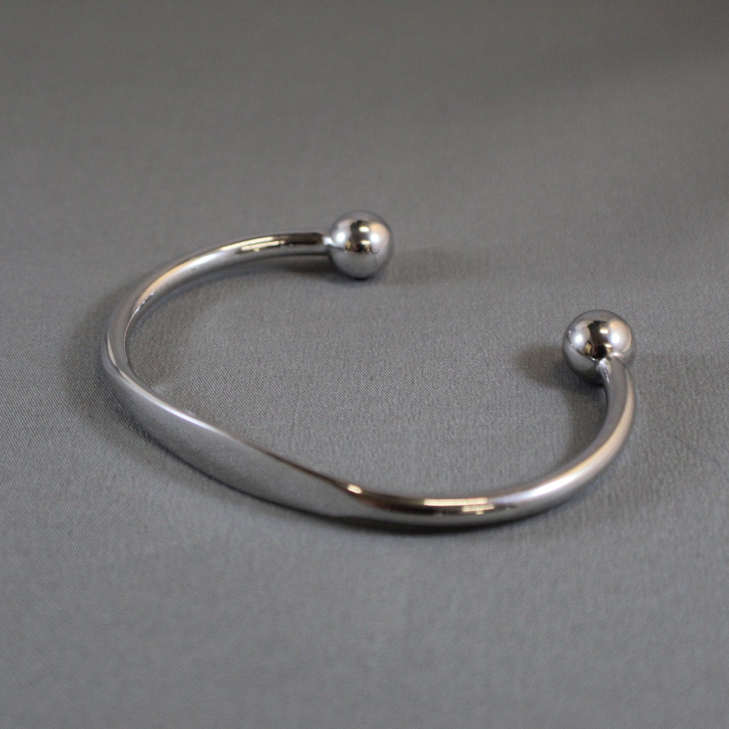 Silver Torque Bangle