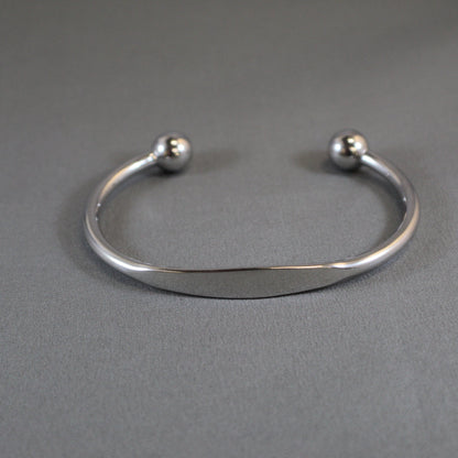 Silver Torque Bangle