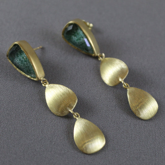 Fuchsite Drop Earrings