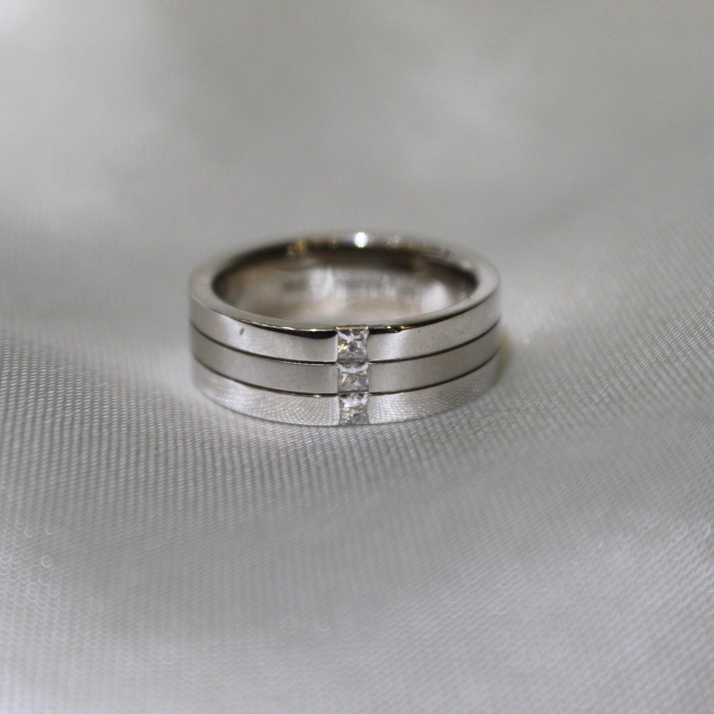 Three Layer Engagement Ring