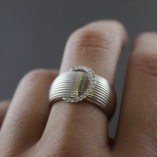 Silver CZ Ring