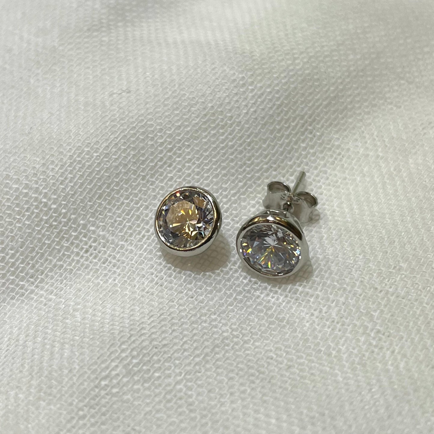 Round CZ Studs