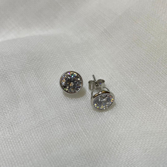 Silver Round Studs