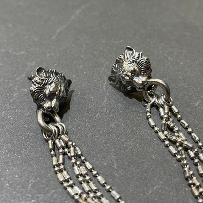 Lion Head Earrings