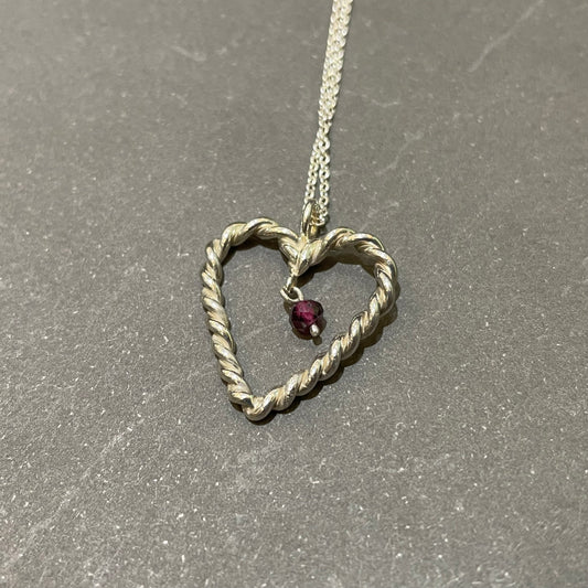 Twist Heart Pendant