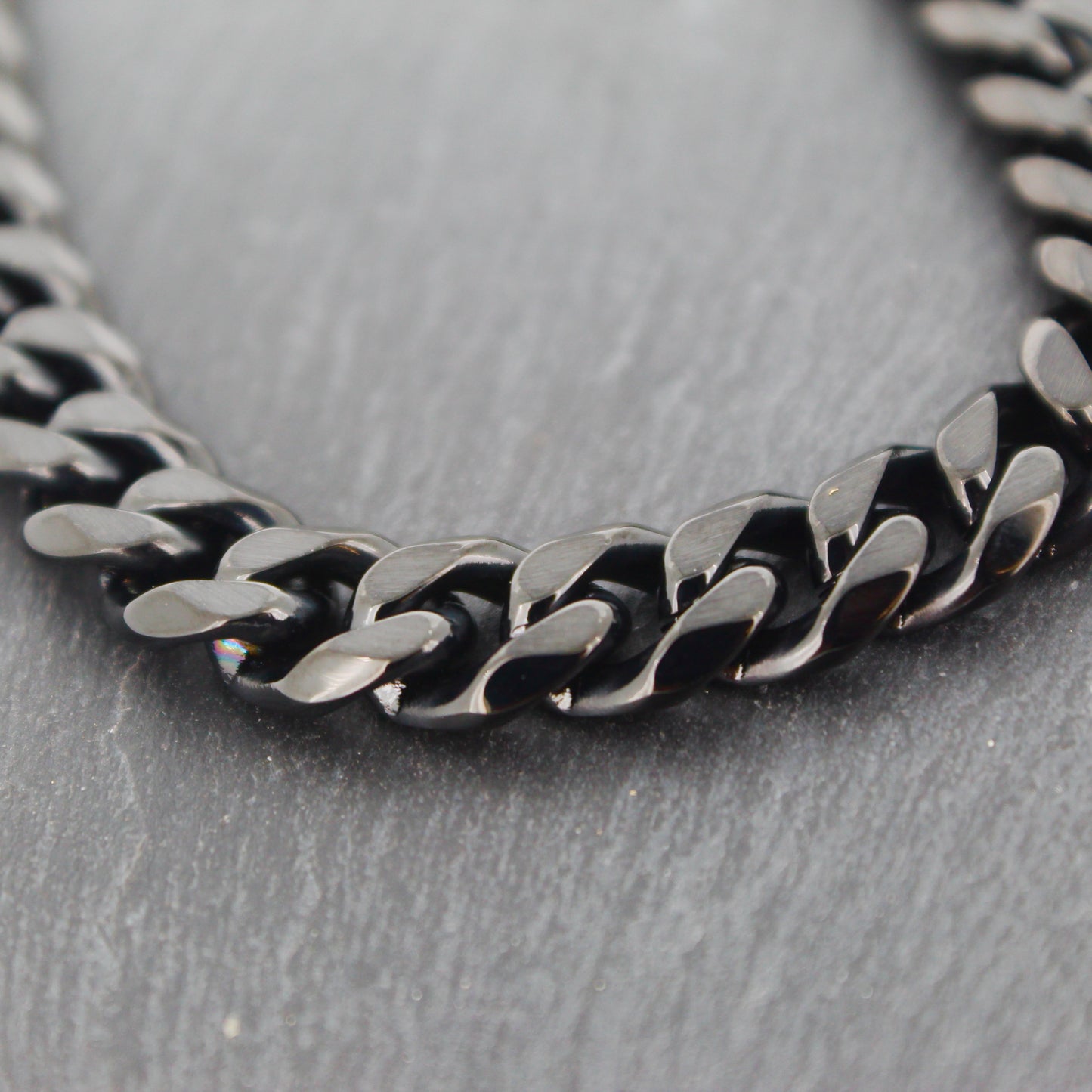 Black Steel Polished Necklace