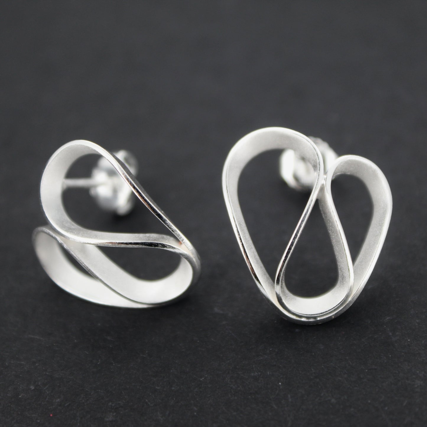 Silver Swival Earrings