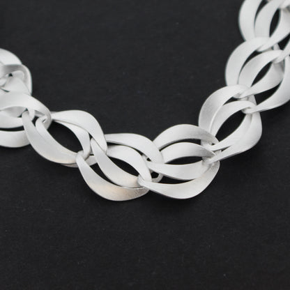 Silver Twine Twist Necklace