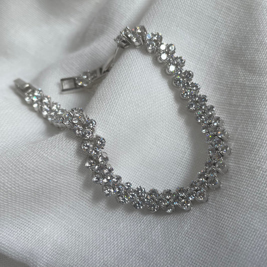 Cluster Tennis Bracelet