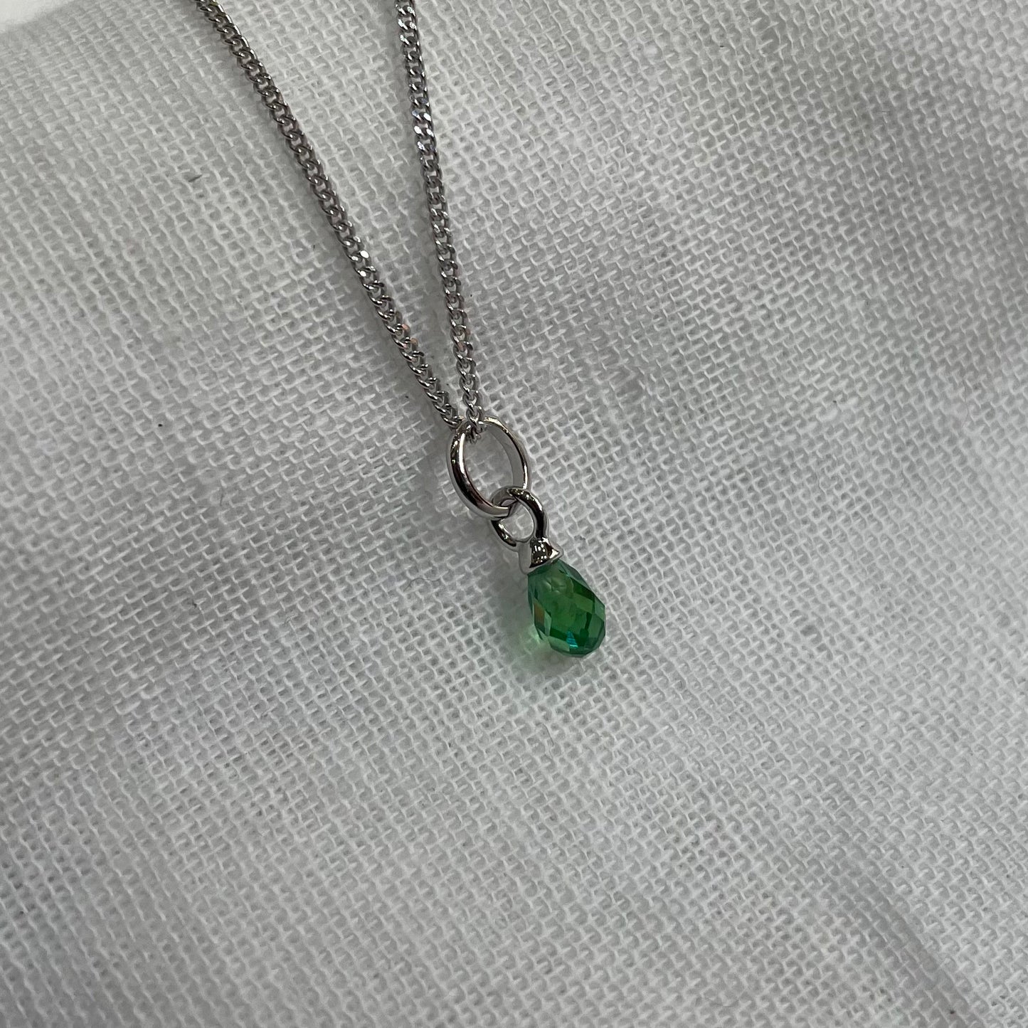 Emerald Crystal Stone Charm