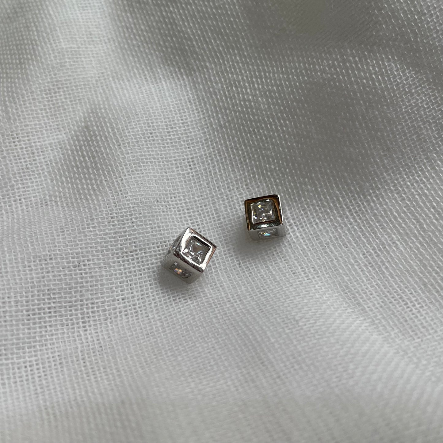 CZ Cube Studs