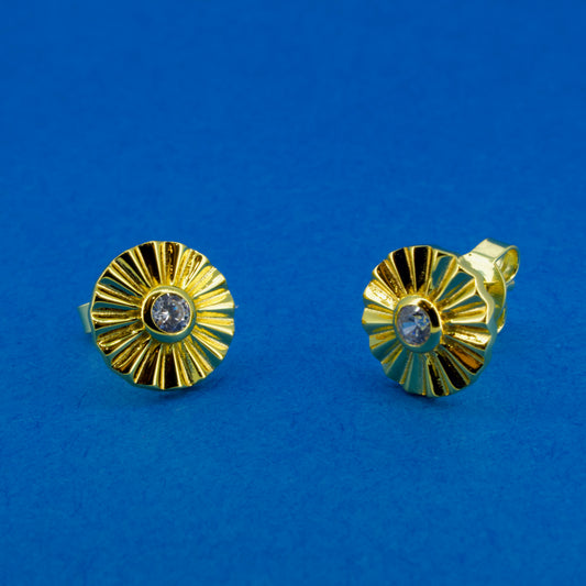 Gold Plated Flower Studs
