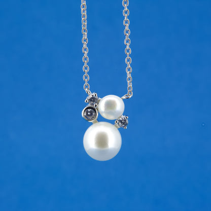 Pearl and CZ Pendant