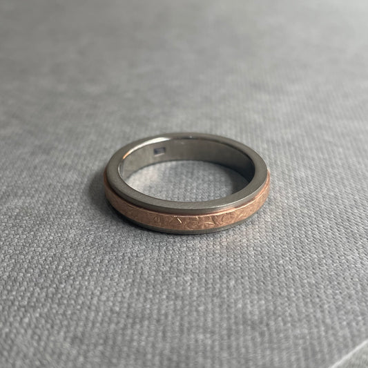 Two-Tone Textured Ring