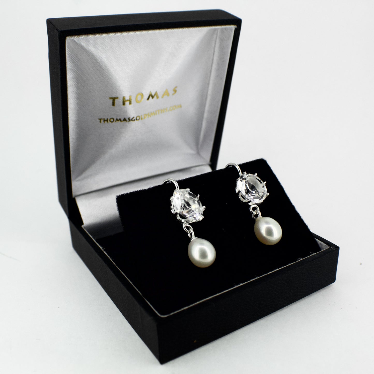'Milady' Silver Drop Earrings