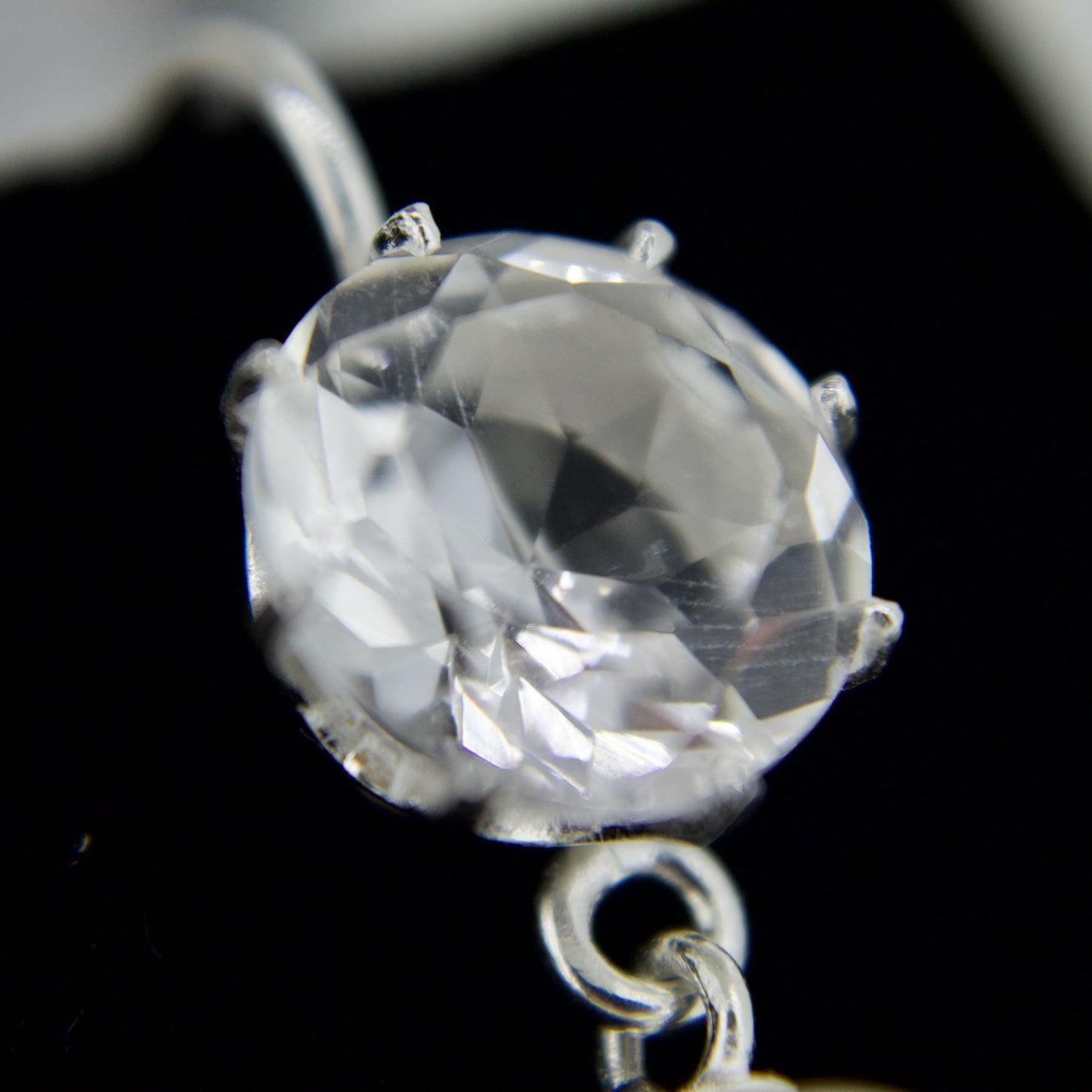'Milady' Silver Drop Earrings