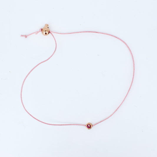 'Mini-Utopia' Thread Bracelet (Pink)