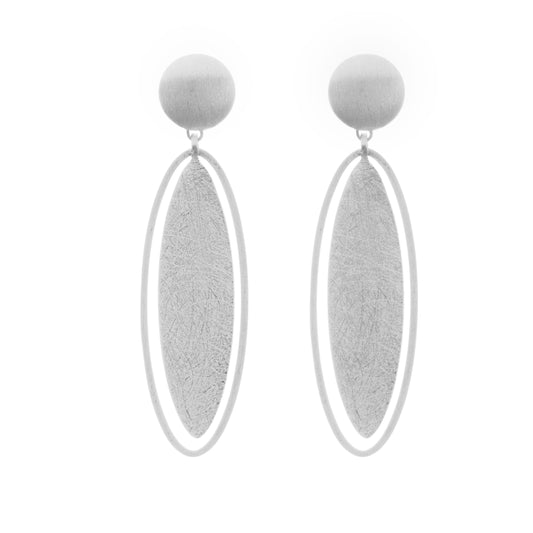 Oval Drop Earrings