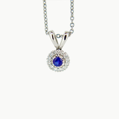 Sapphire & Diamond Pendant