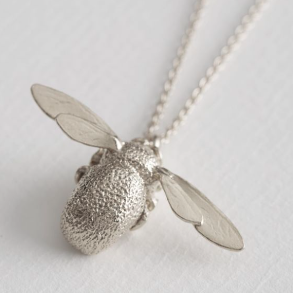 Bumblebee Necklace Silver