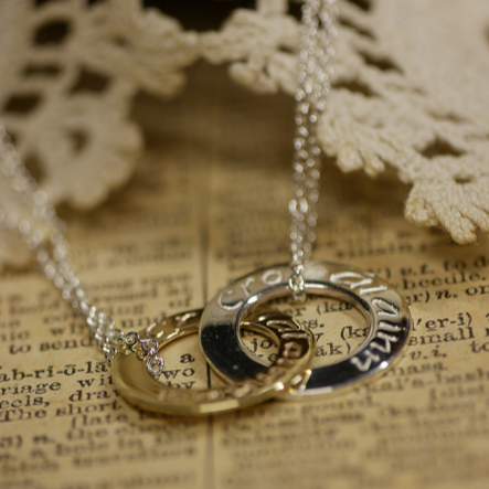 Croí álainn Double Mini Gold Pendant