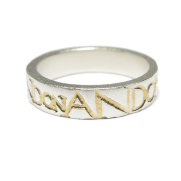 'And On' Square Edge Ring