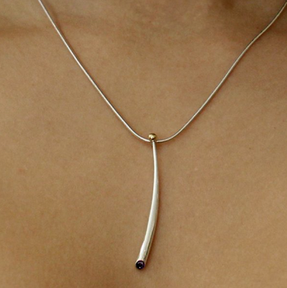 Curved Wiggle Pendant Long