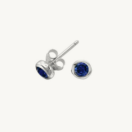 Blue Sapphire Studs