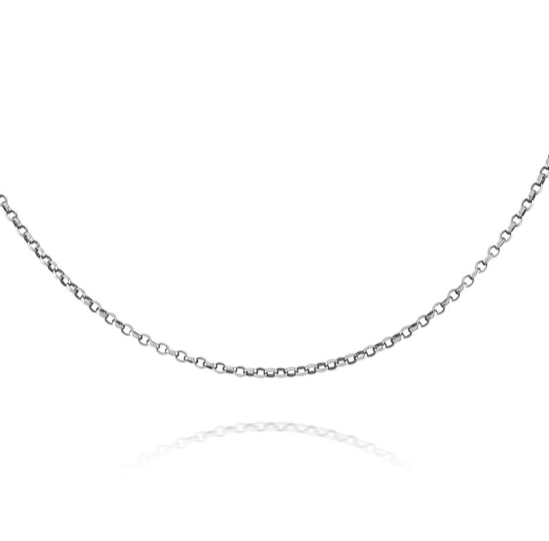 Extra Fine Oval Belcher Chain 18"