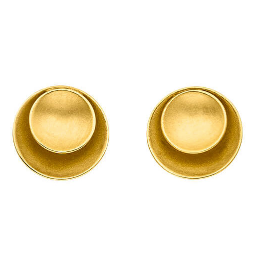 Disc Gold Studs