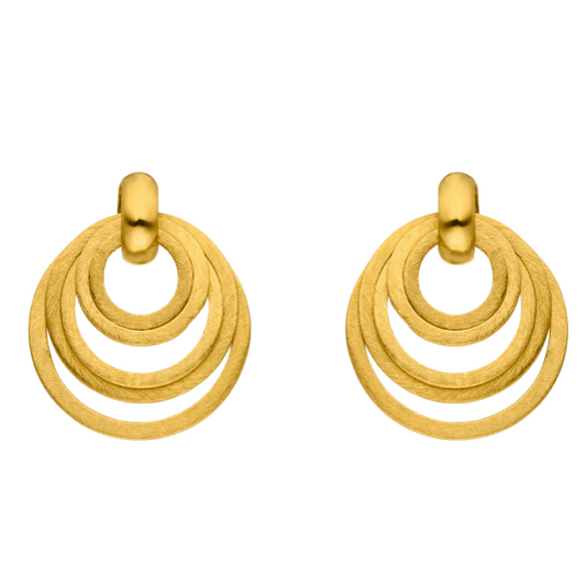 Drop Circle Earrings