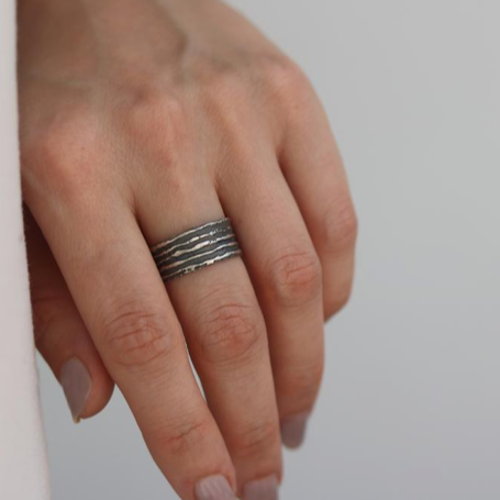 Strata Etched Ring