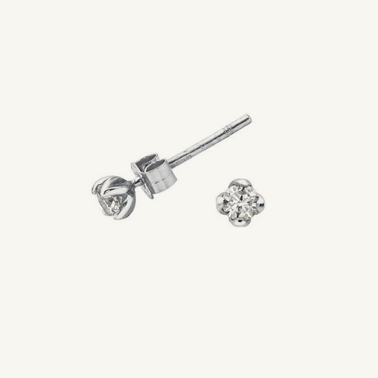 3mm White Sapphire Orissa Studs