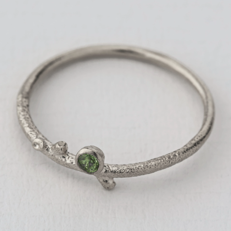 Underwater Stacking Ring with Peridot
