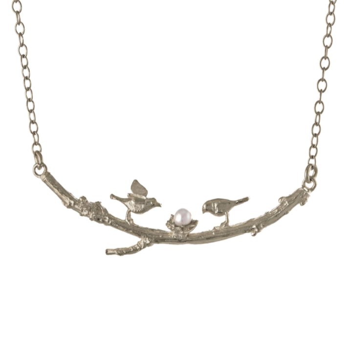 Two Birds on a Branch Necklace