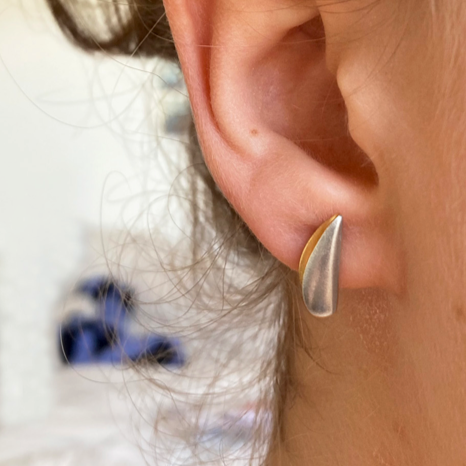 Side Split Shell Earrings