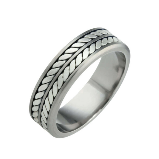 Titanium Twist Ring