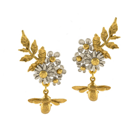 Posy Bloom Bee Earrings