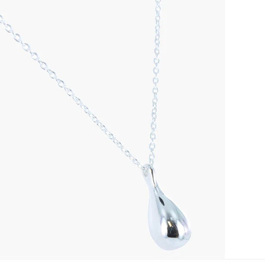 Silver Teardrop Necklace