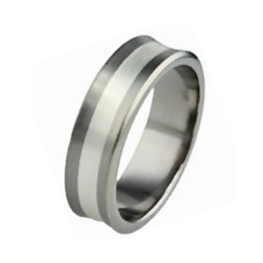 Silver & Titanium Ring