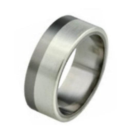 Inlay Titanium Ring