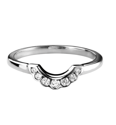 Frilly Channel Set Wedding Band