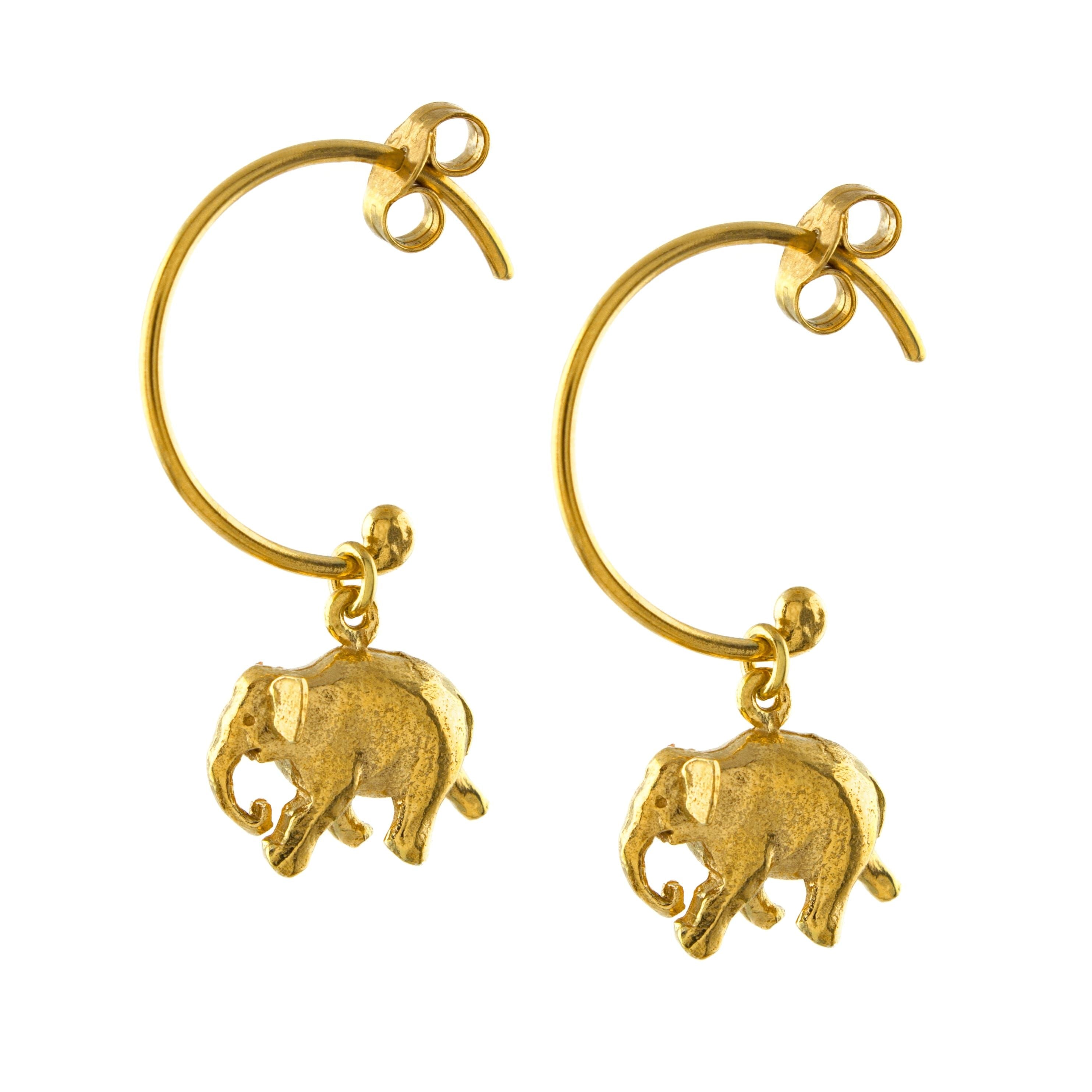 Elephant hoop clearance earrings